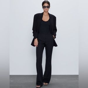ZARA Black Flare Pants NWT